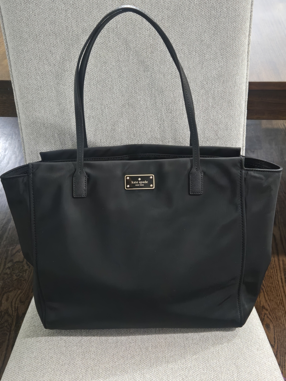 kate spade Black Nylon Tote Bag